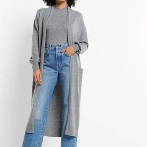 Express Balloon Sleeve Duster and Mock Neck Sweater Combo M/L Super Soft